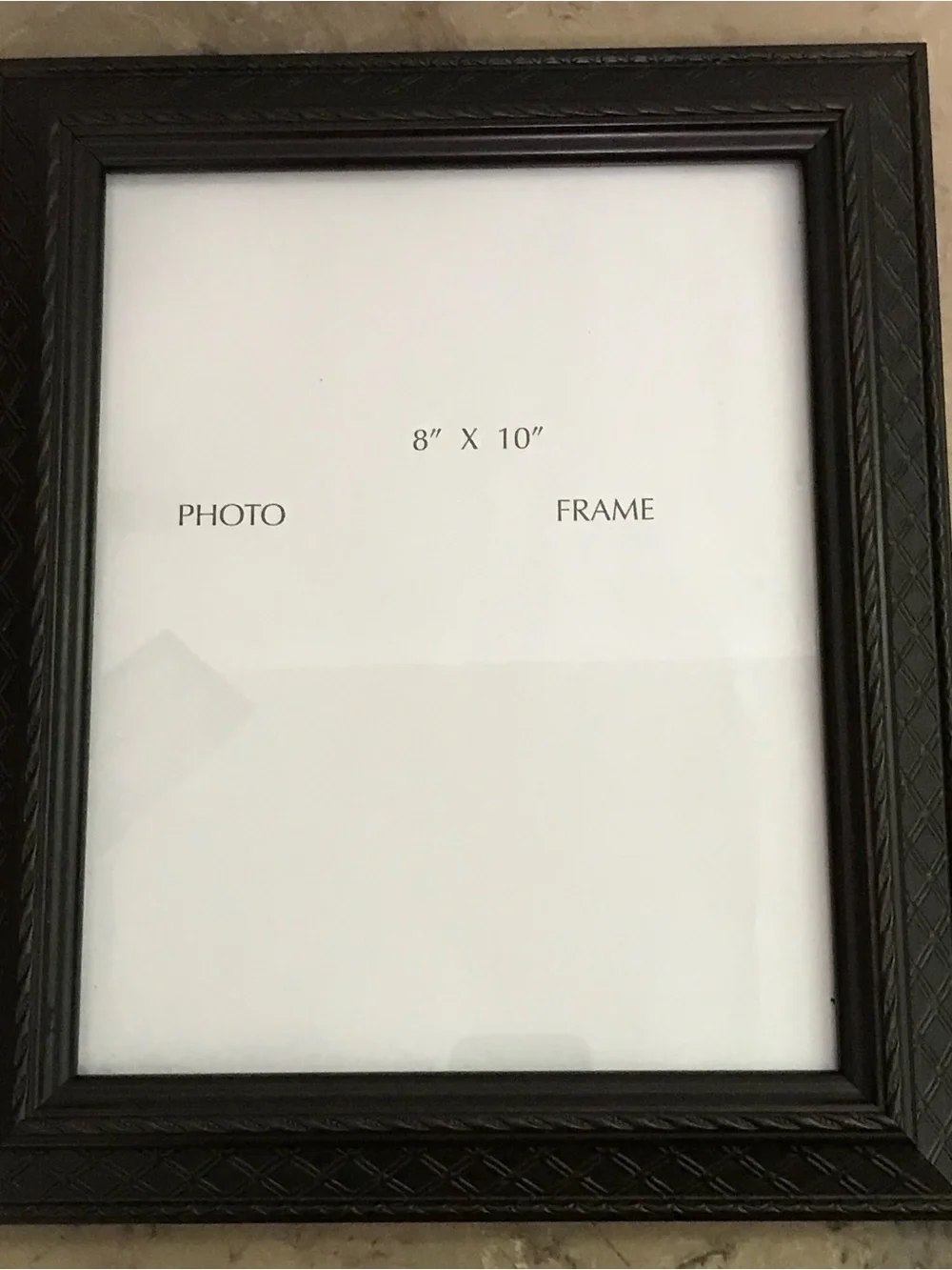 Studio Decor Black Faux Wood 12x10 Picture Frame for 8x10 Photo